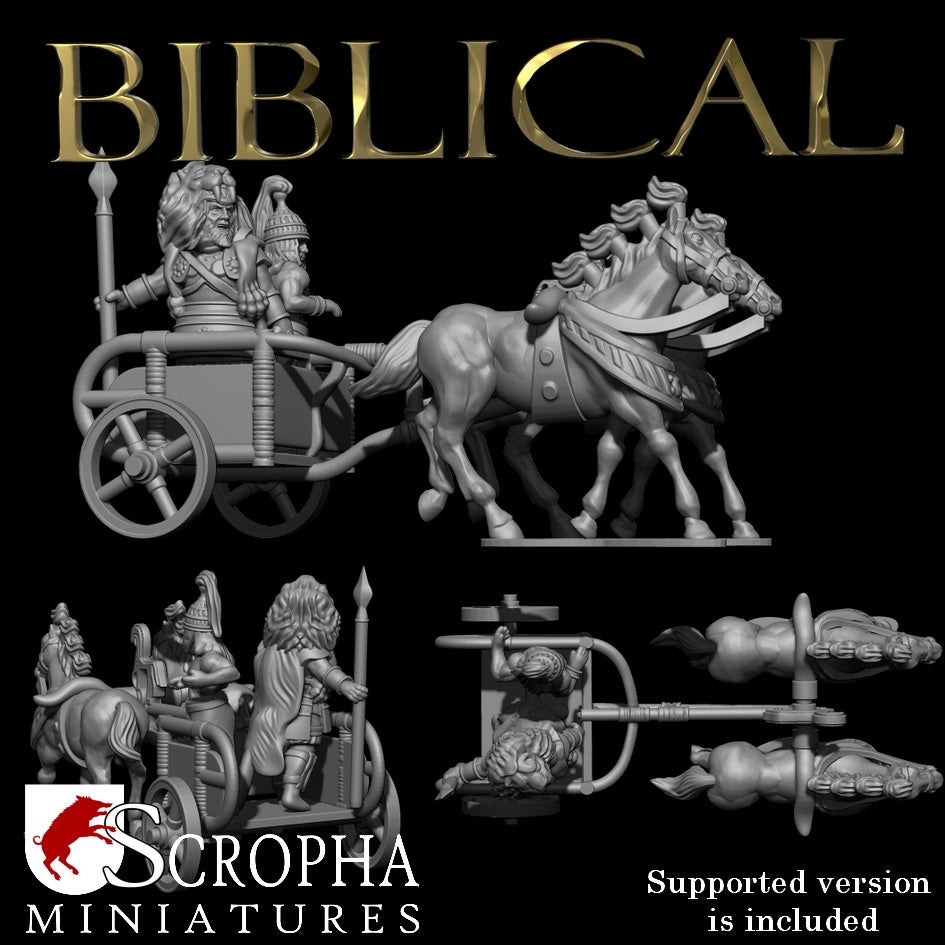 Mycenaean Chariot by Scropha Miniatures