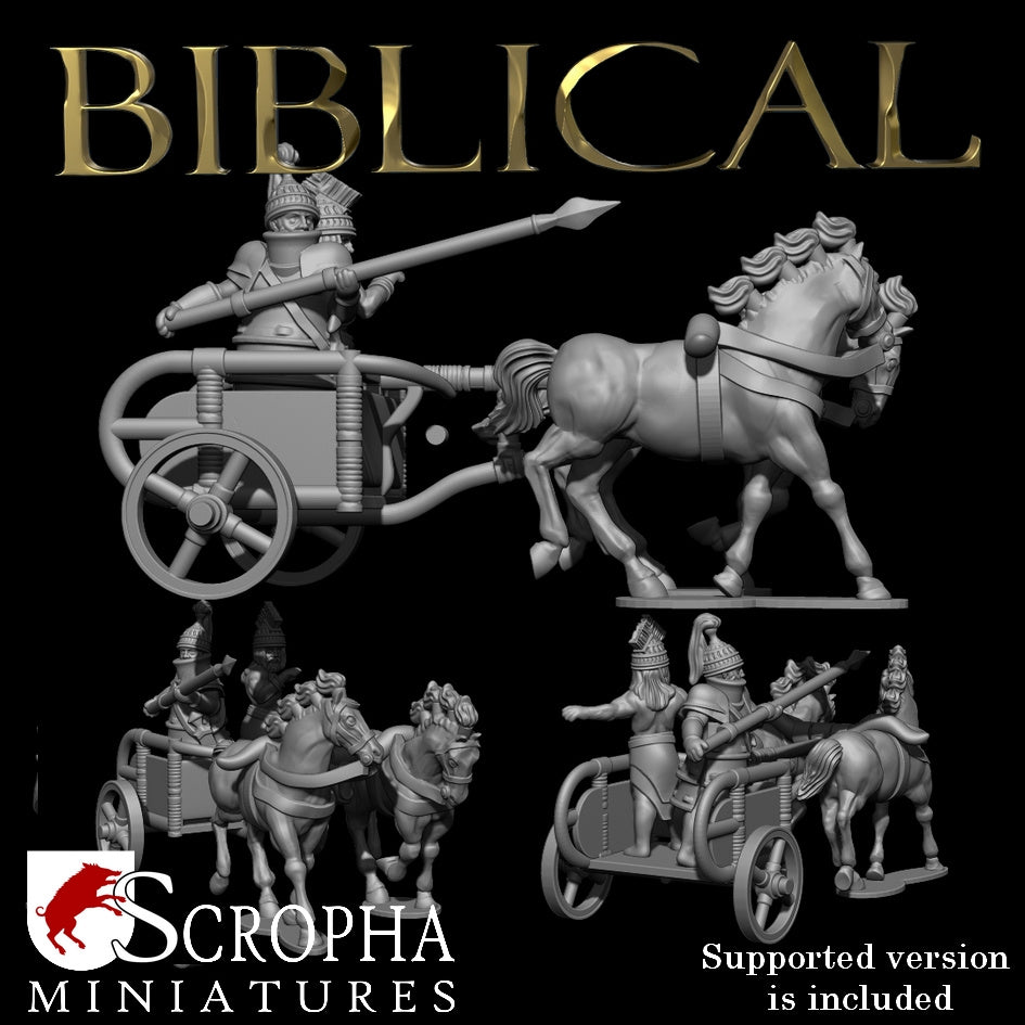 Mycenaean Chariot by Scropha Miniatures