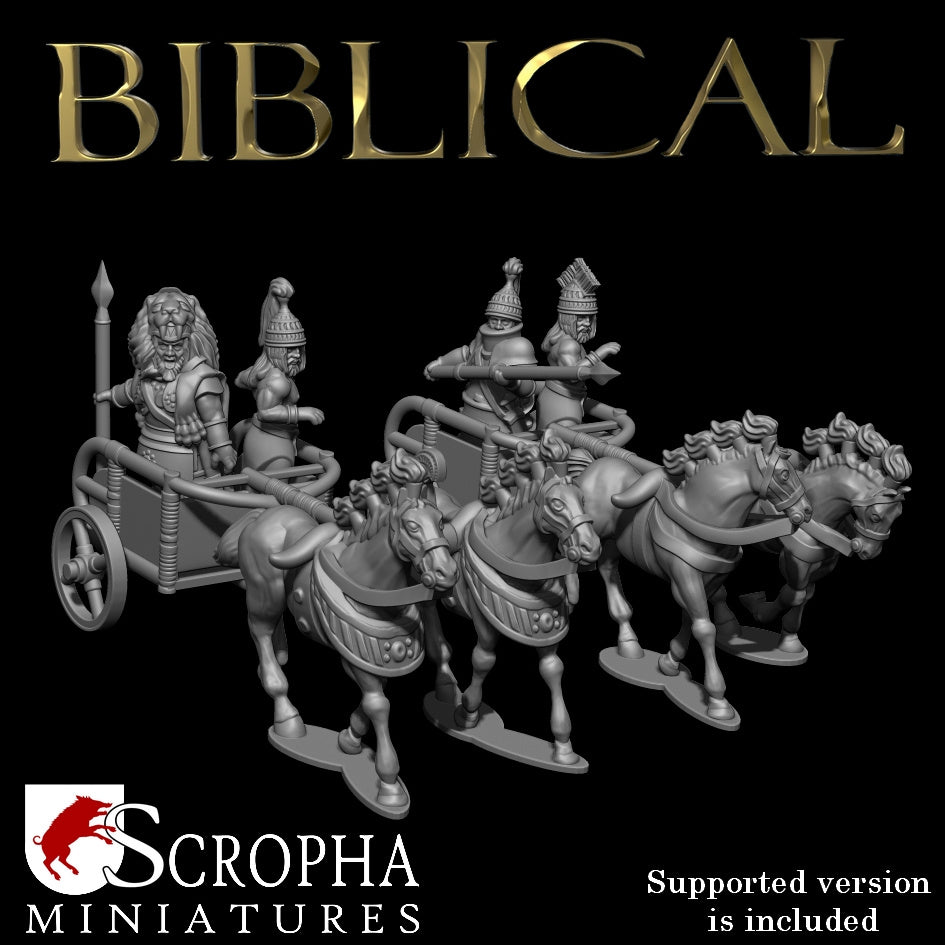 Mycenaean Chariot by Scropha Miniatures