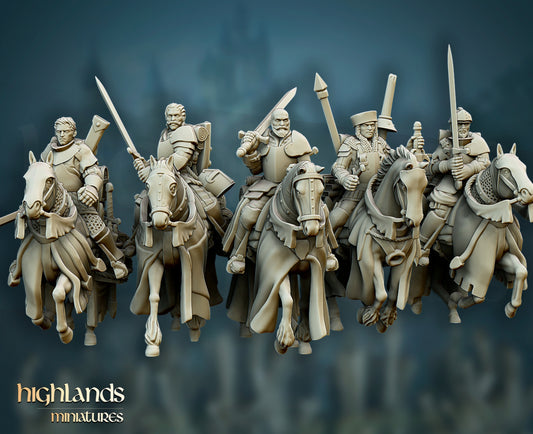 Questing Knights Mounted Unit by Highlands Miniatures