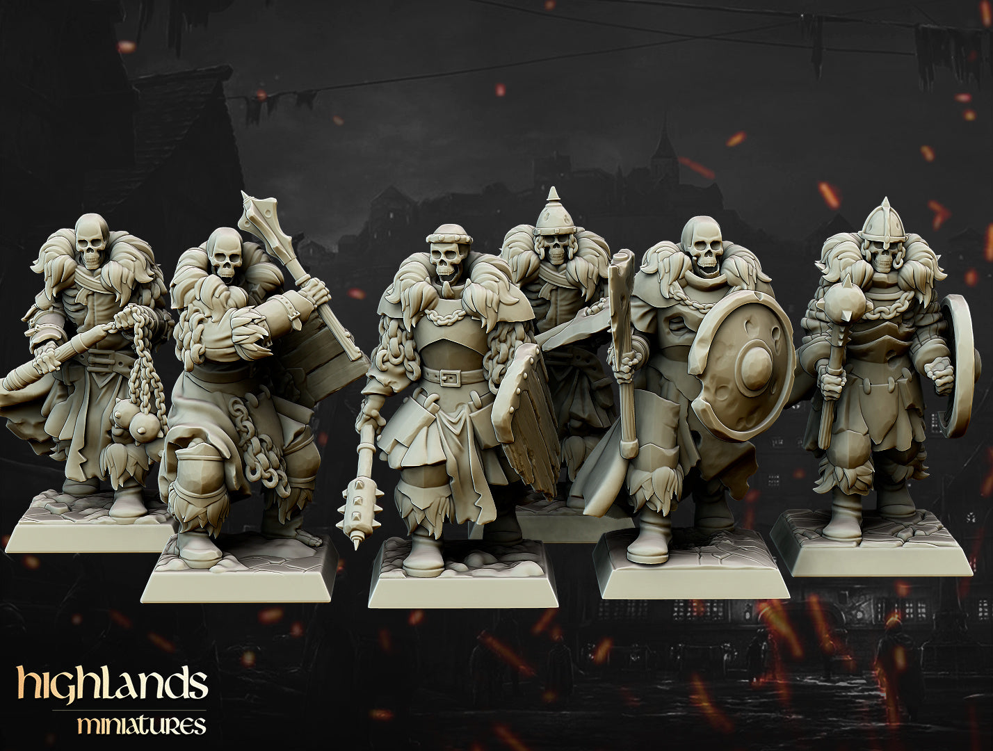 Undead Black Watch Unit by Highlands Miniatures
