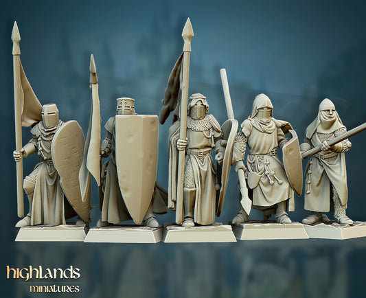Crusaders Core Unit by Highlands Miniatures