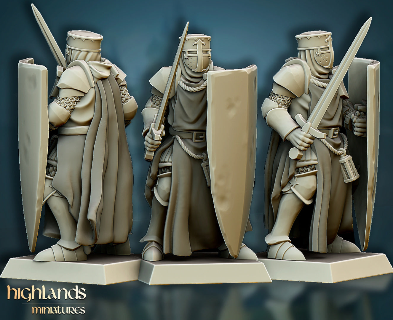 Crusaders Core Unit by Highlands Miniatures