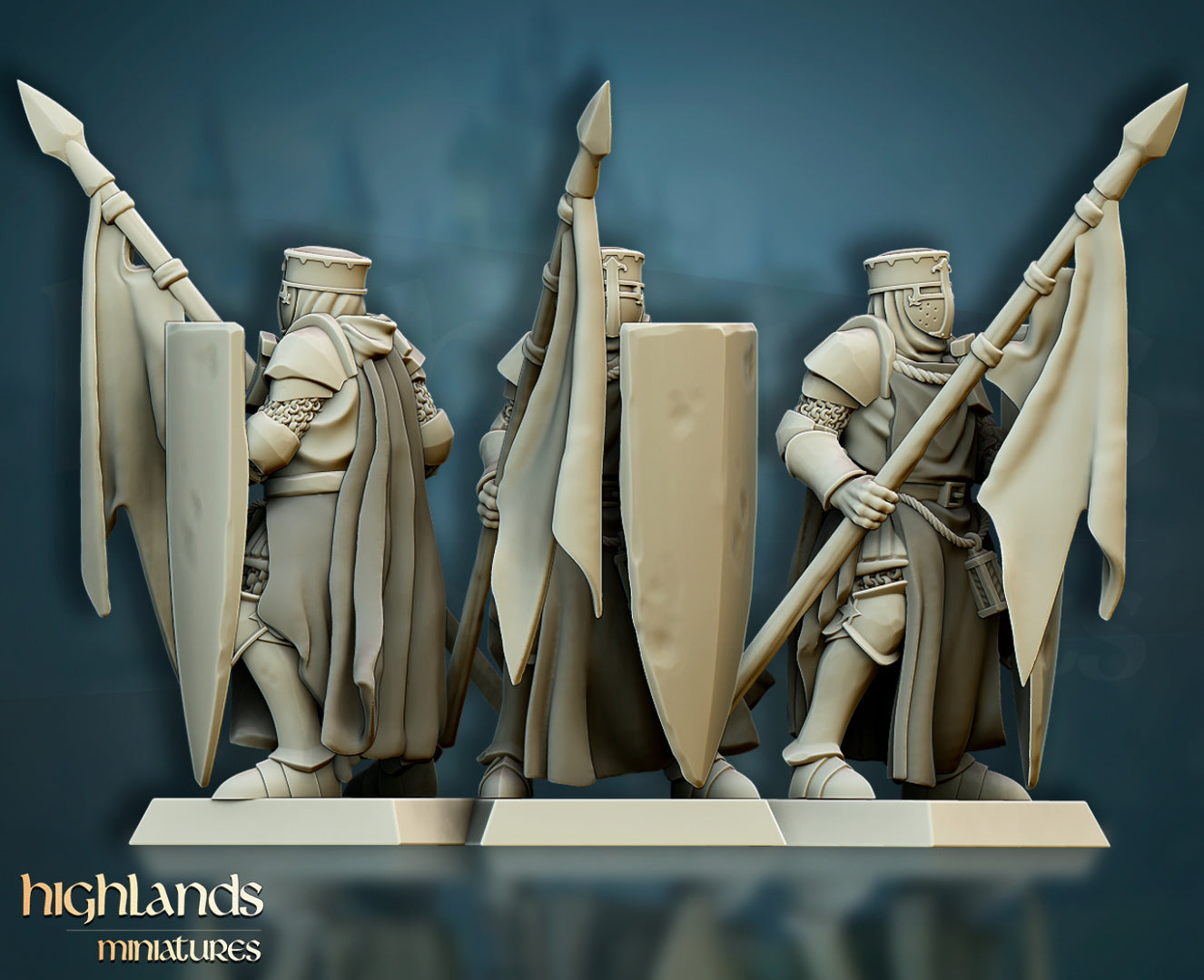 Crusaders Core Unit by Highlands Miniatures