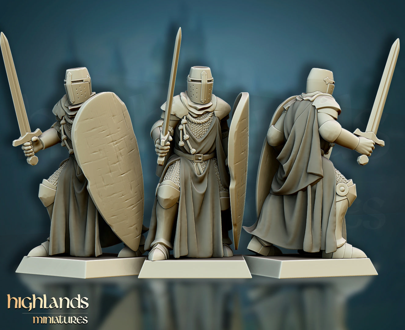 Crusaders Core Unit by Highlands Miniatures