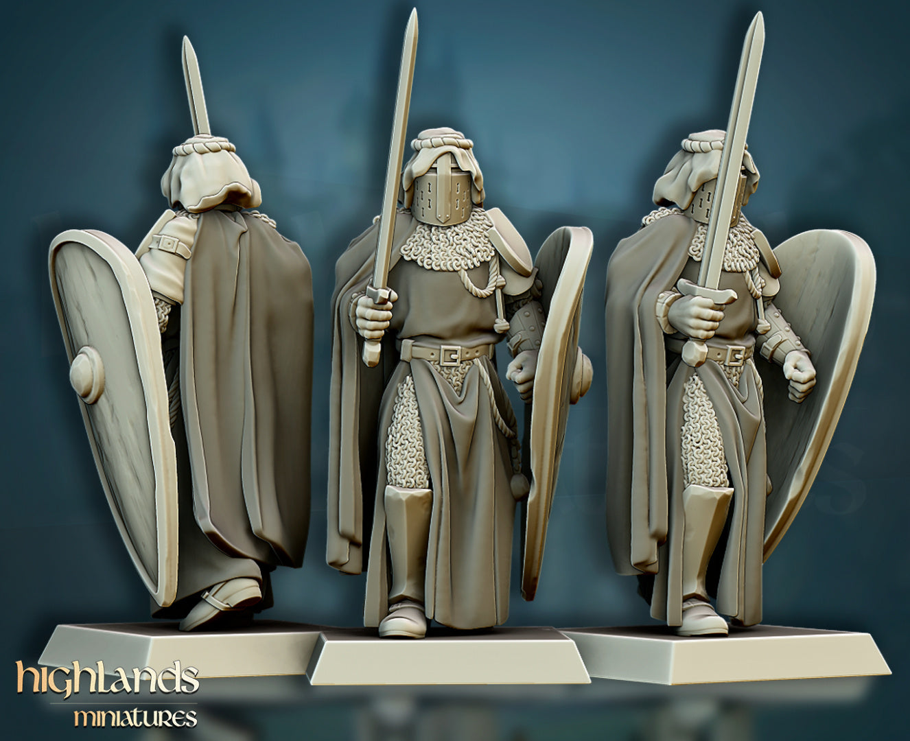 Crusaders Core Unit by Highlands Miniatures