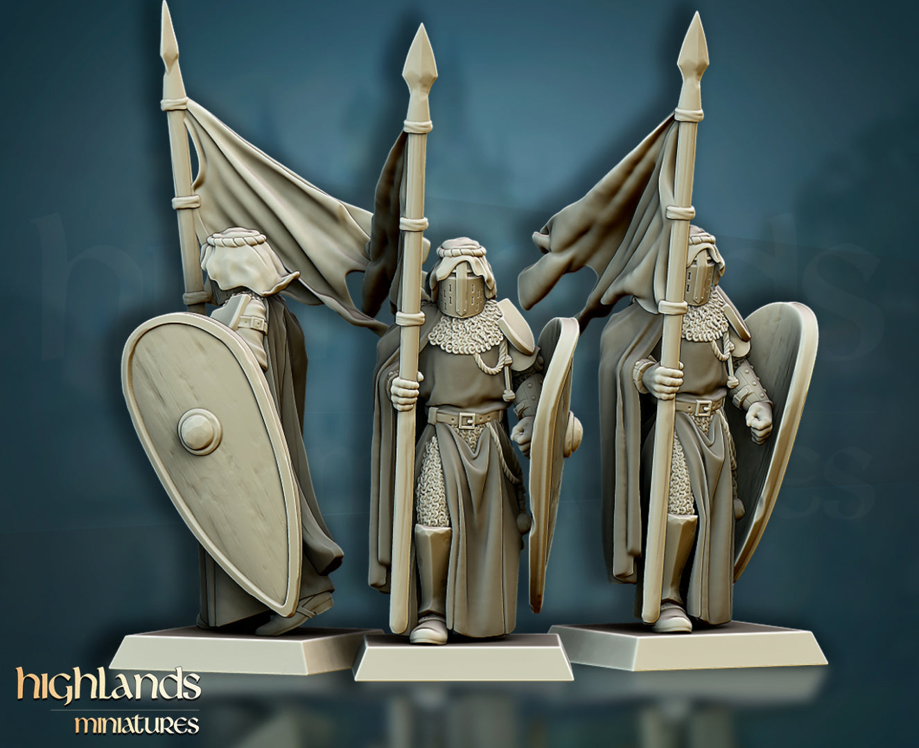 Crusaders Core Unit by Highlands Miniatures