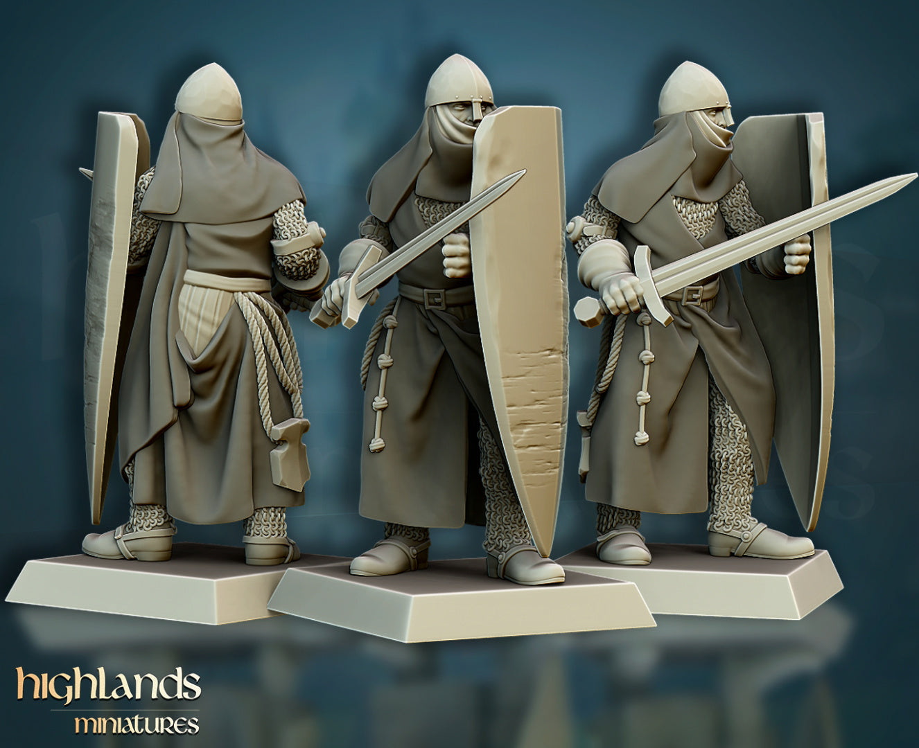 Crusaders Core Unit by Highlands Miniatures