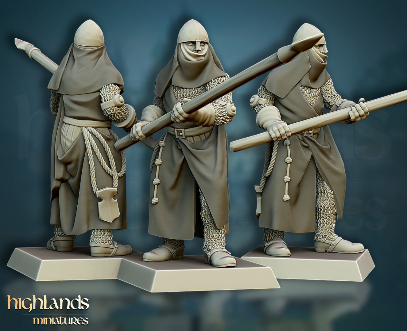 Crusaders Core Unit by Highlands Miniatures