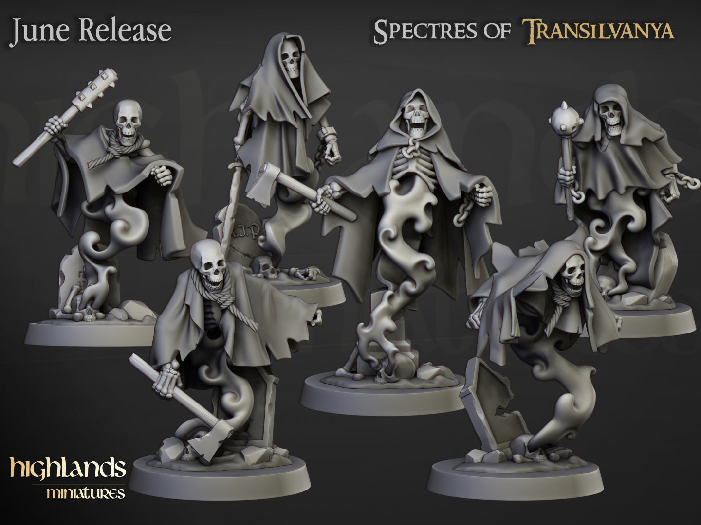 Crypt Ghosts by Highlands Miniatures