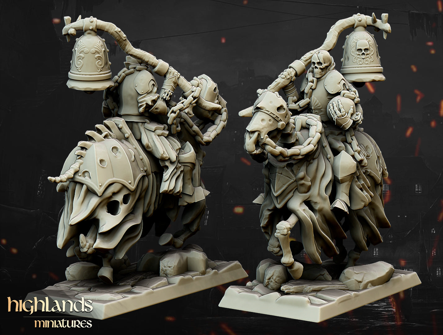 Dark Knight Cavalry Command by Highlands Miniatures