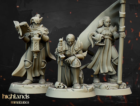 Warriors of the Lady Command Group by Highlands Miniatures