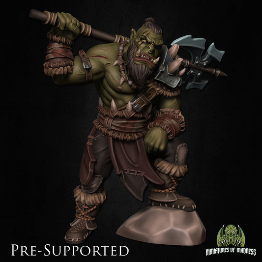 Dhog Skullcrush Barbarian by Miniatures of Madness