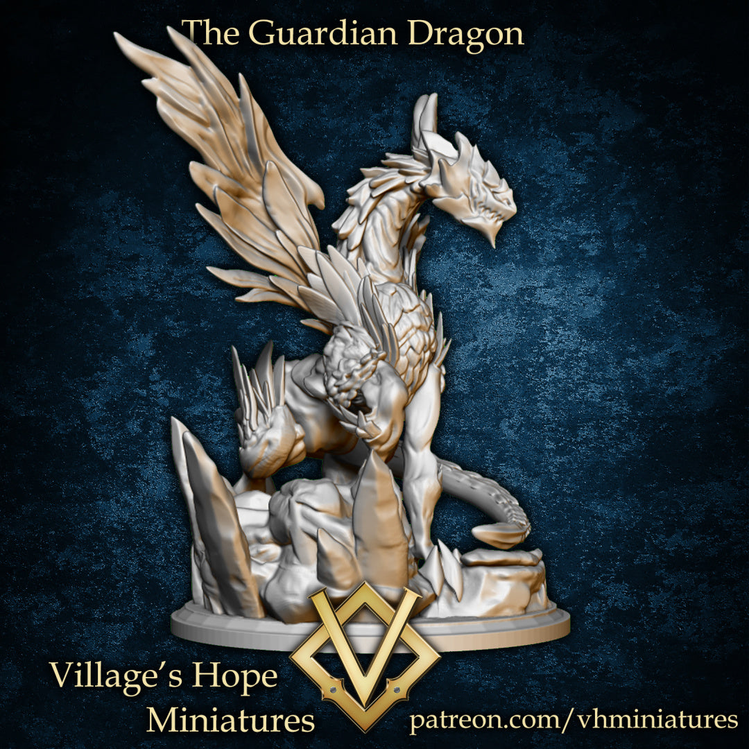 The Guardian Dragon by Village's Hope Miniatures