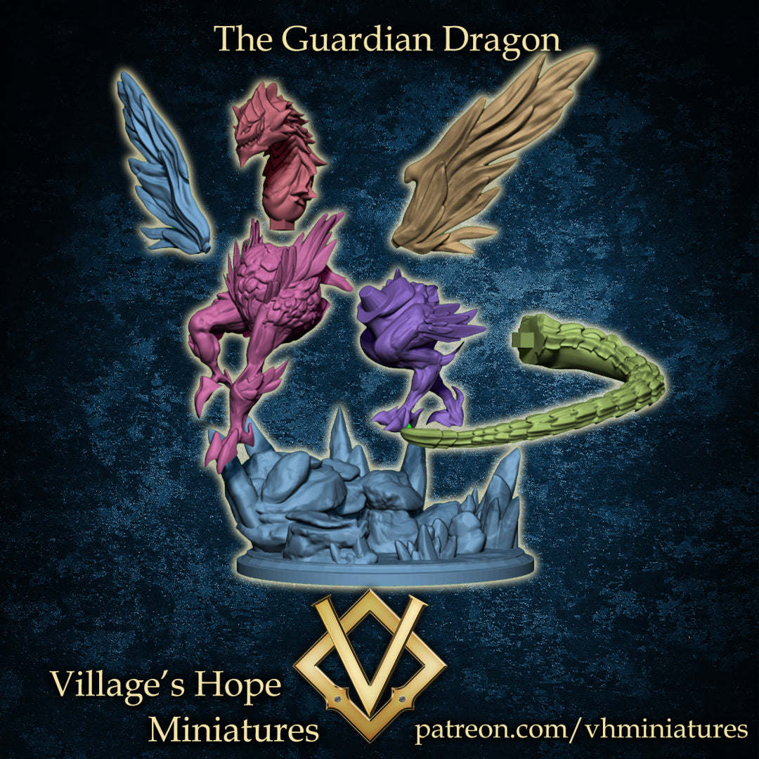 The Guardian Dragon by Village's Hope Miniatures