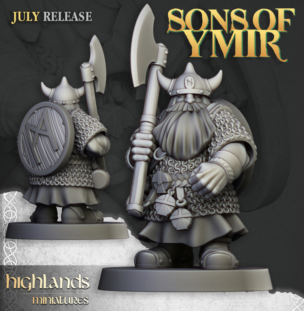Dwarf Warriors Two Handed Unit