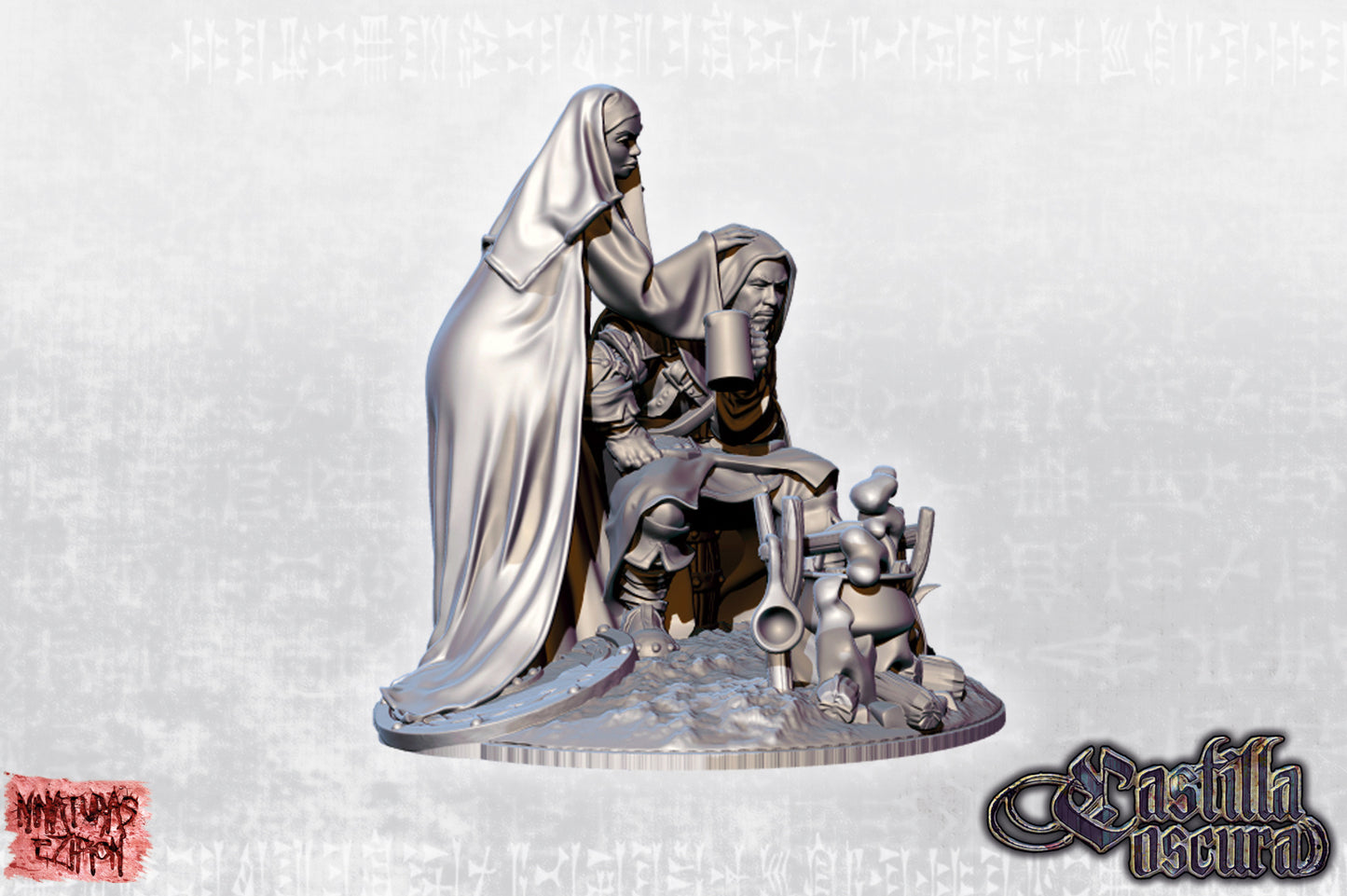 Eulogio's Last Beer Vignette by Ezipion Miniatures
