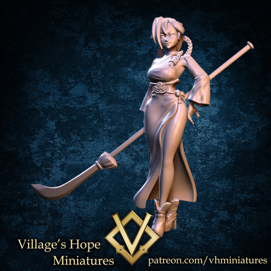 Qipao Spear Woman by Village's Hope Miniatures