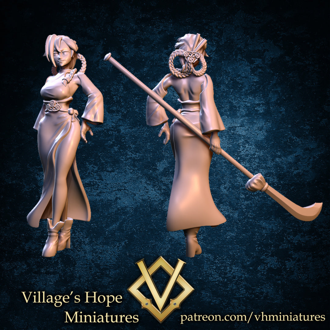Qipao Spear Woman by Village's Hope Miniatures