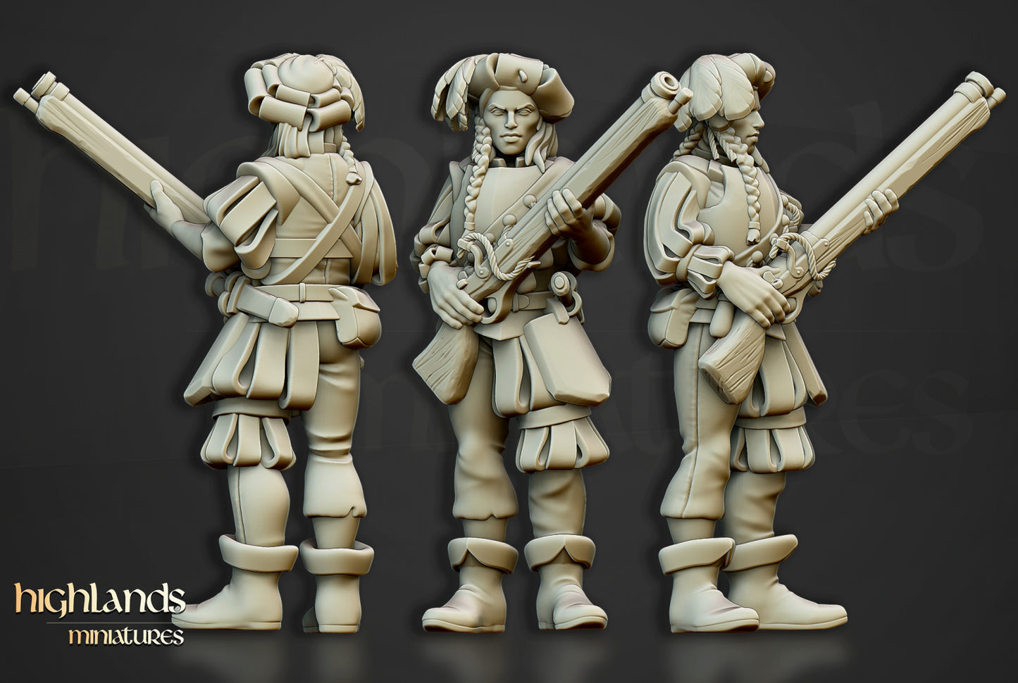 Arquebusiers Unit by Highlands Miniatures