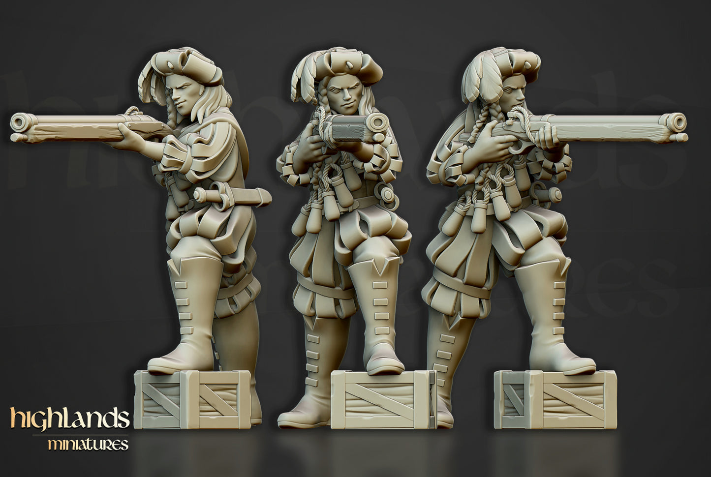 Arquebusiers Unit by Highlands Miniatures