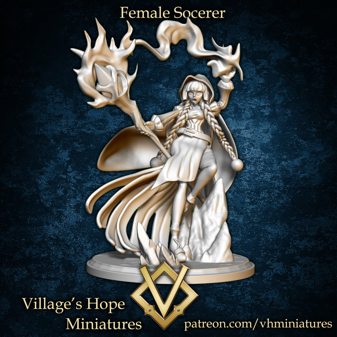 Female Sorcerer by Village's Hope Miniatures