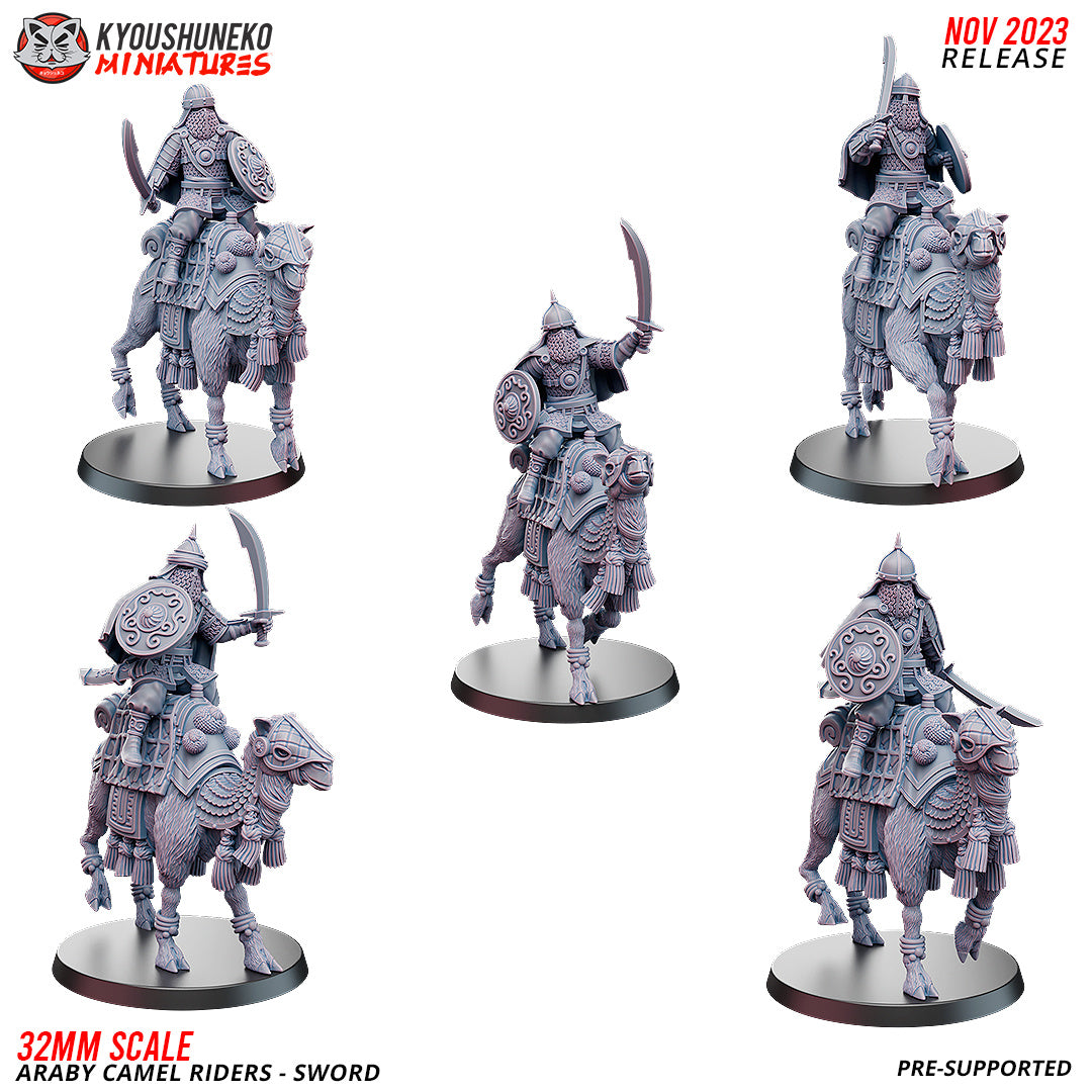 Mounted Swordmen Araby Camel Riders