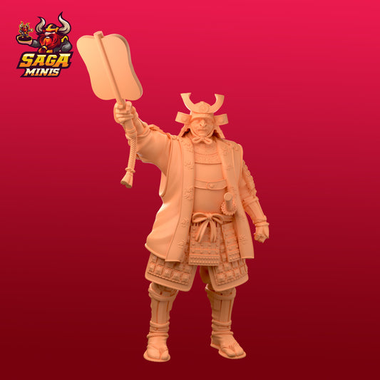 Samurai General With Warfan by Saga Miniatures