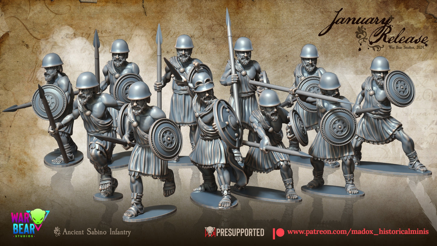 Sabine Infantry with Tito Tacio Infantry by Madox Historical Miniatures