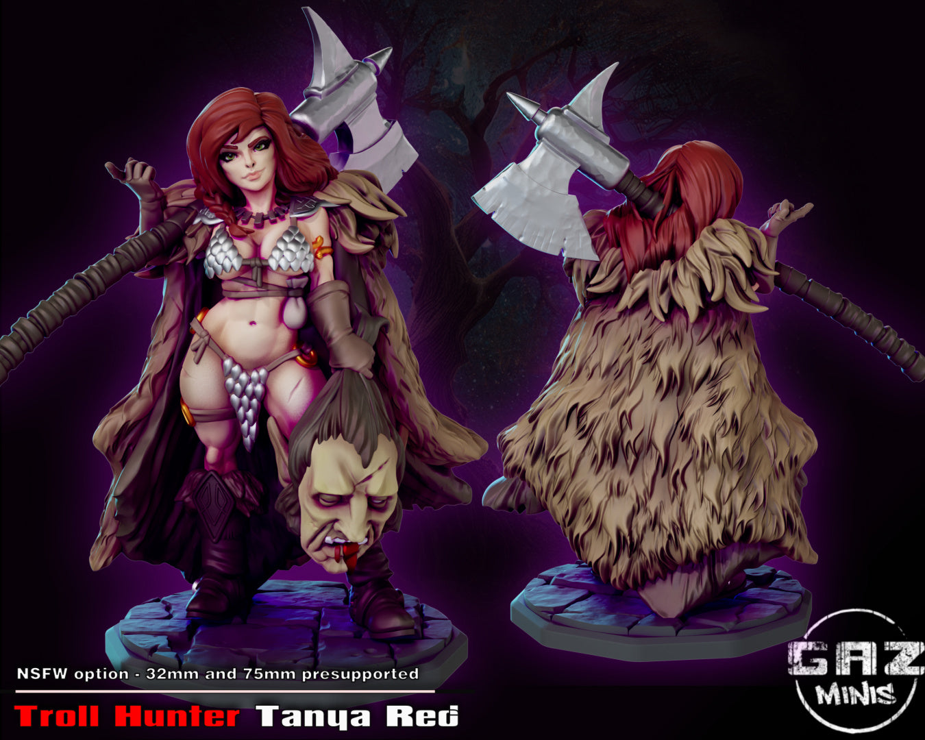 Troll Hunter Tanya Red by Gaz Minis