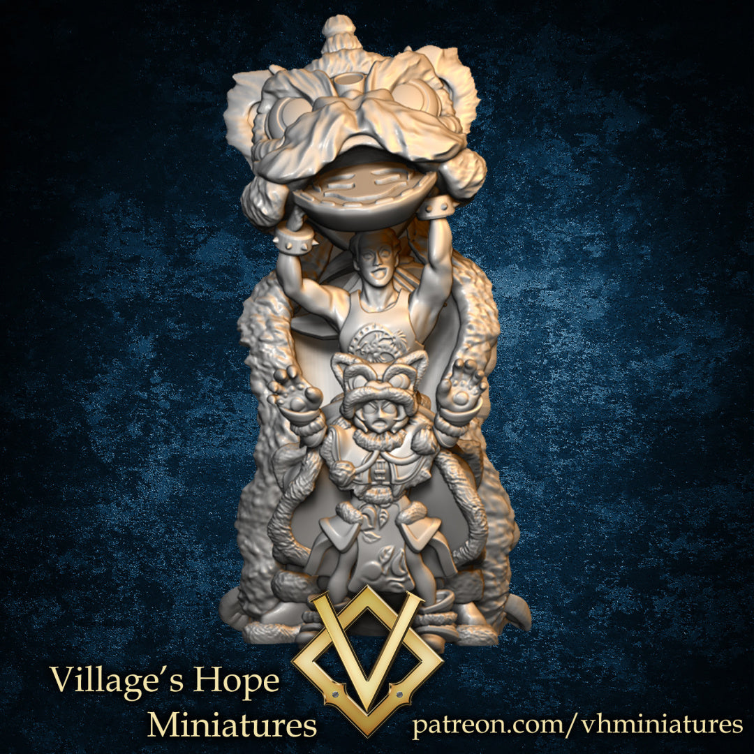 Lion Dancer Duo by Village's Hope Miniatures