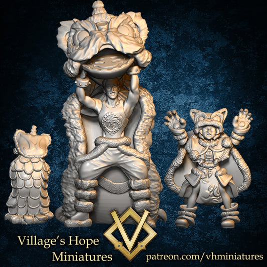 Lion Dancer Duo by Village's Hope Miniatures