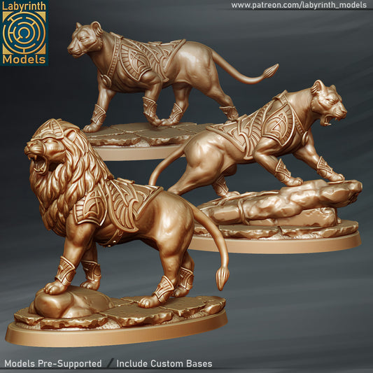 Sekhmet Lions by Labyrinth Models