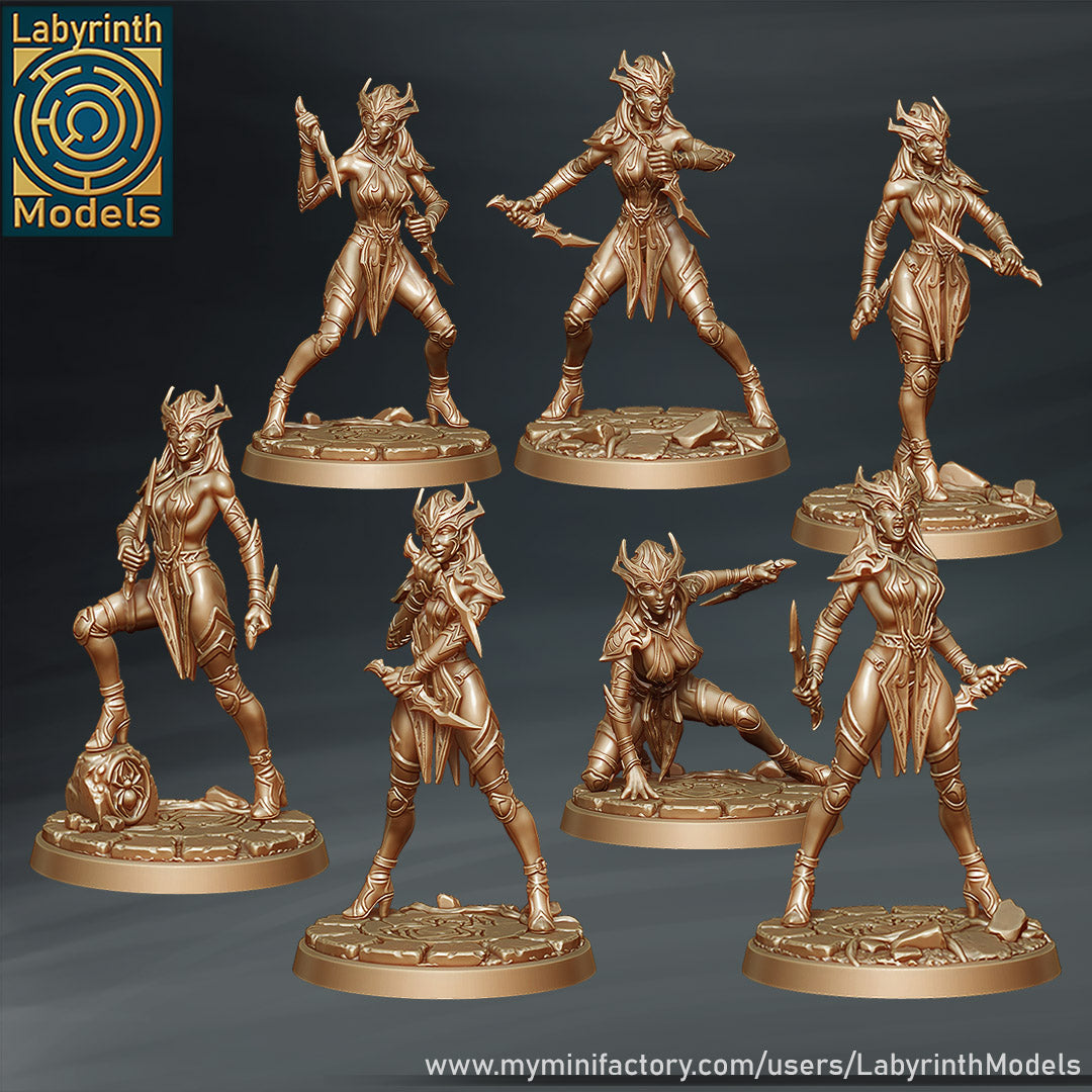Dark Elf Black Widows by Labyrinth Models