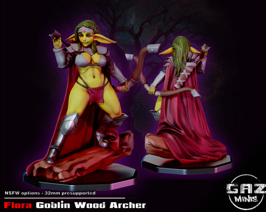 Flora Goblin Archer by Gaz Minis