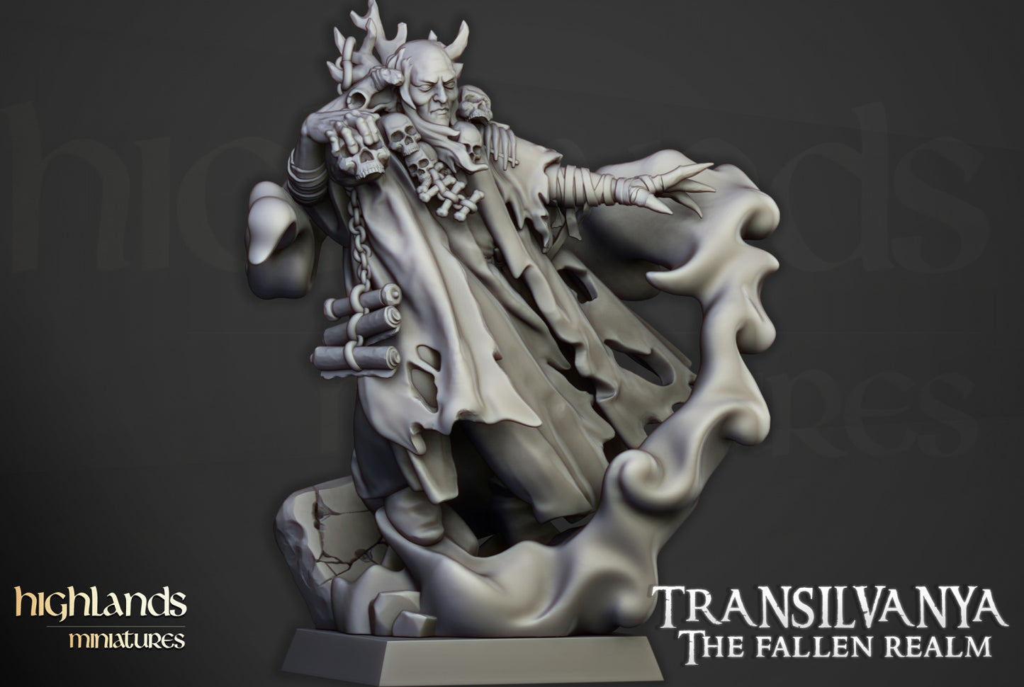 The Necromancer on Foot by Highlands Miniatures