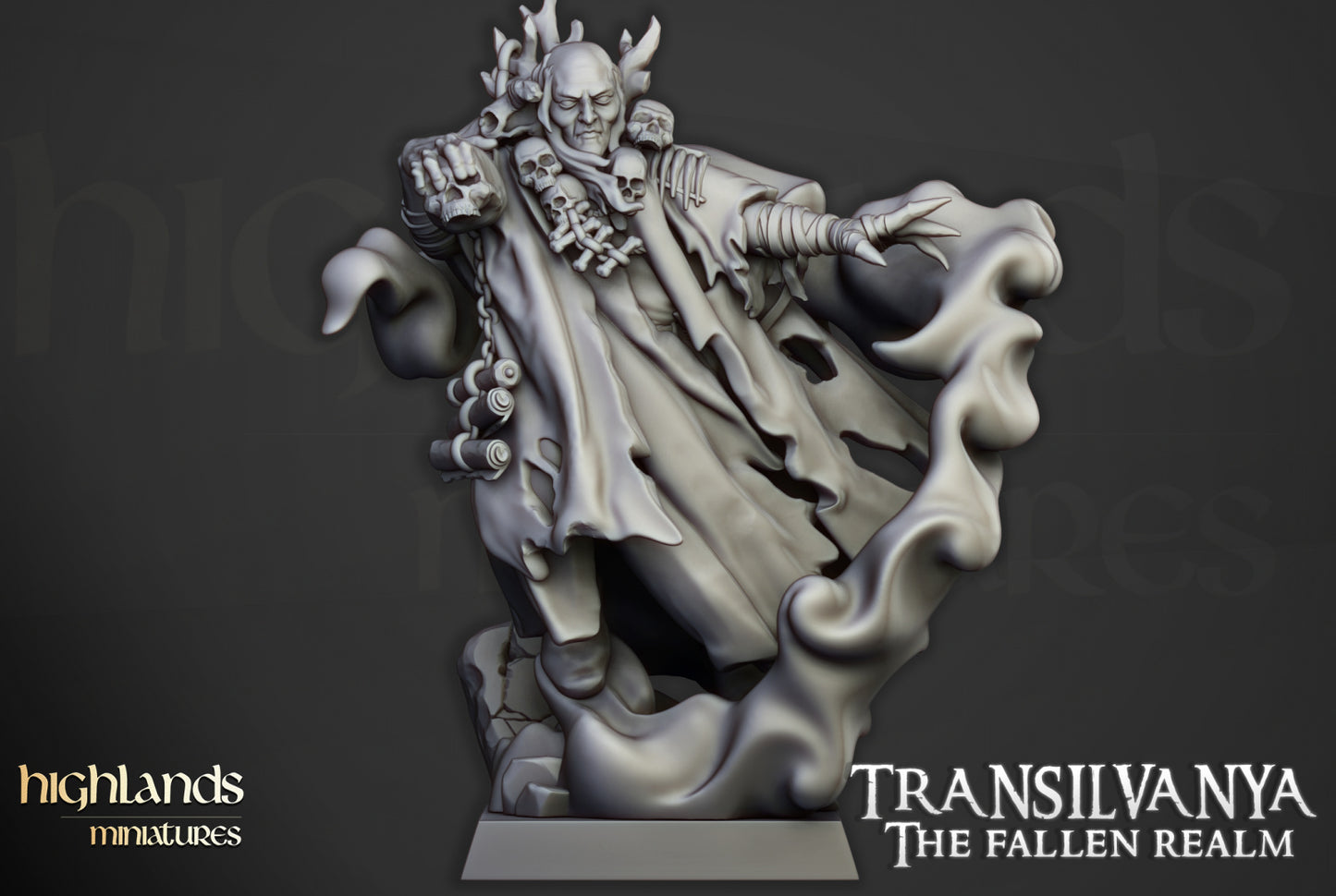 The Necromancer on Foot by Highlands Miniatures