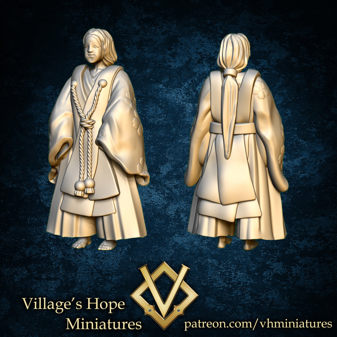 Japanese Mask People by Village's Hope Miniatures