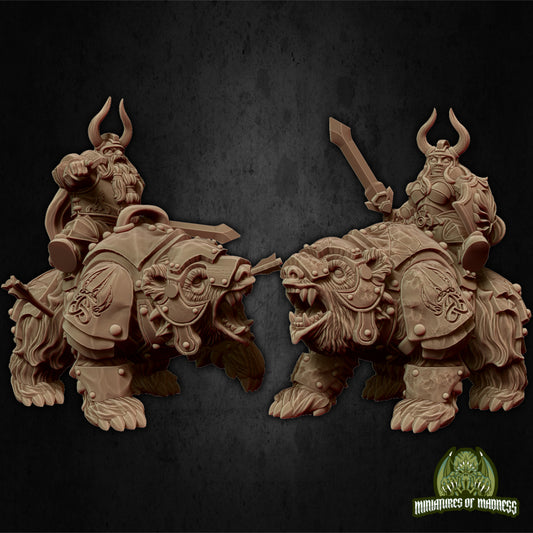 Warbear Cavalry Set by Miniatures of Madness