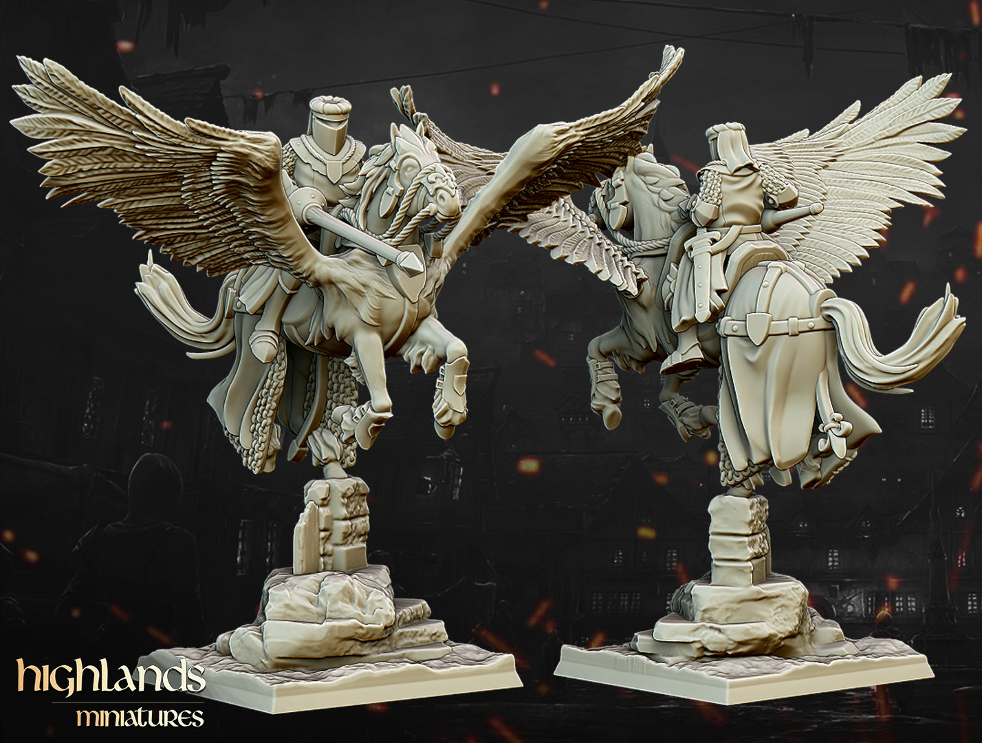 Pegasus Knights Unit by Highlands Miniatures