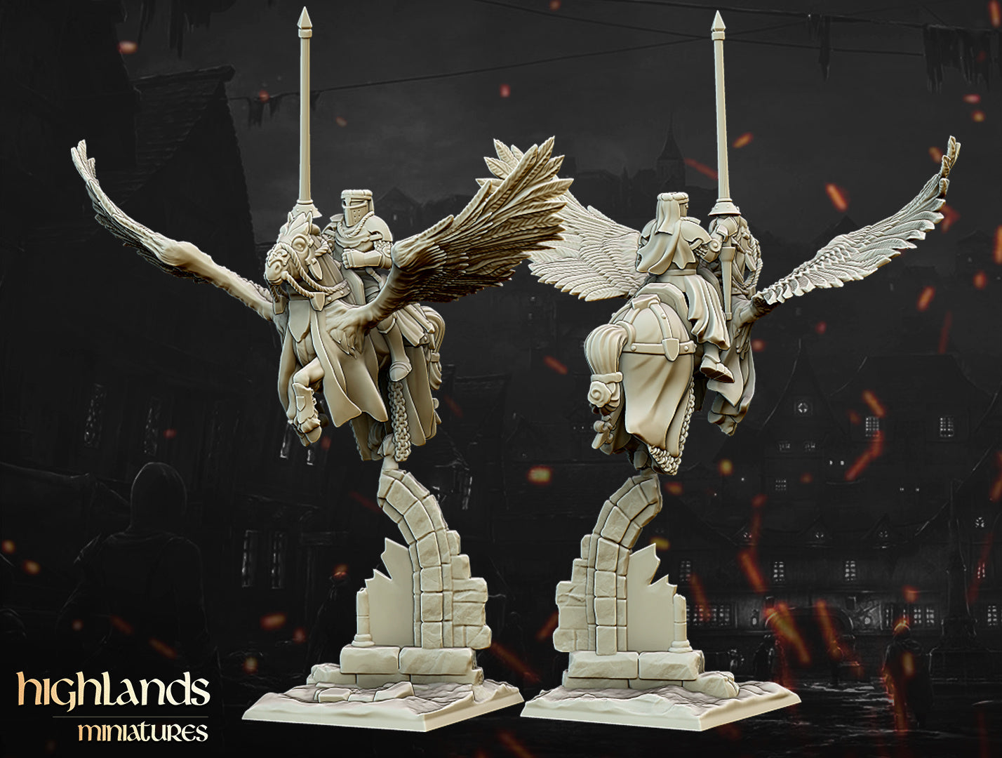 Pegasus Knights Unit by Highlands Miniatures