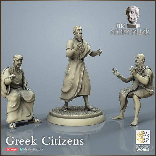 Greek Storytellers/Philosophers by Gadgetworks Miniatures
