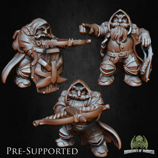 Dwarf Crossbowman Set by Miniatures of Madness