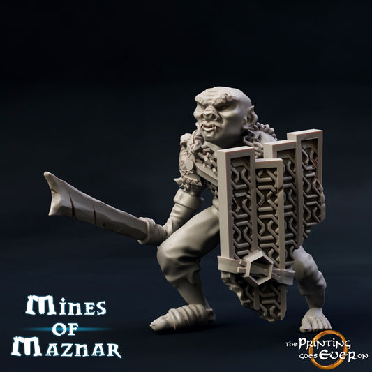 Goblin Fighter A of the Mines of Maznar by The Printing Goes Ever On