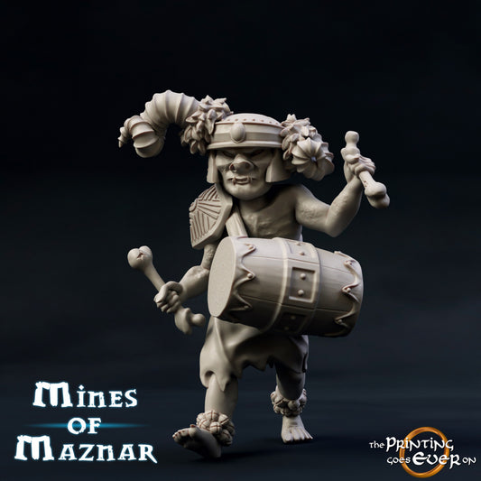 Goblin Drummer of the Mines of Maznar by The Printing Goes Ever On