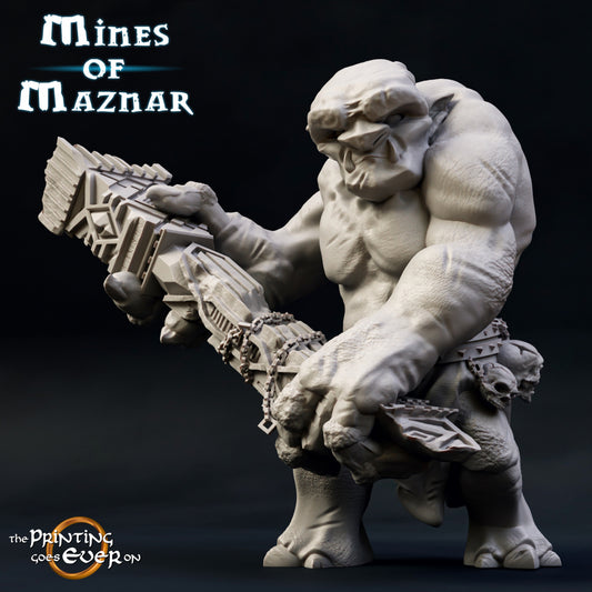 Mountain Troll A of the Mines of Maznar by The Printing Goes Ever On