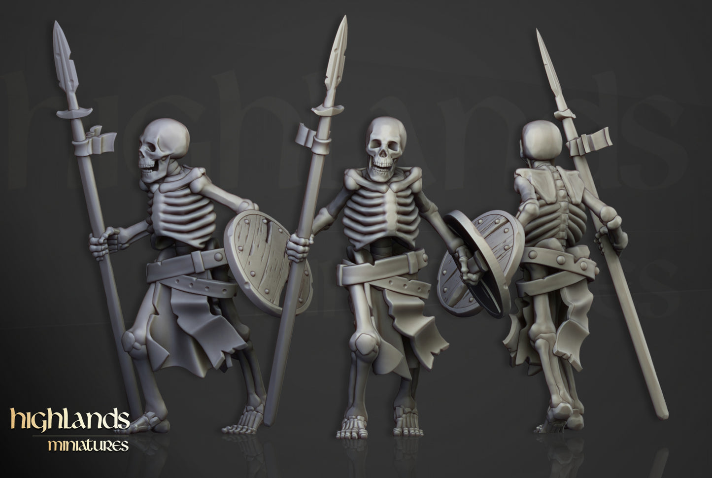 Skeleton Warriors by Highlands Miniatures