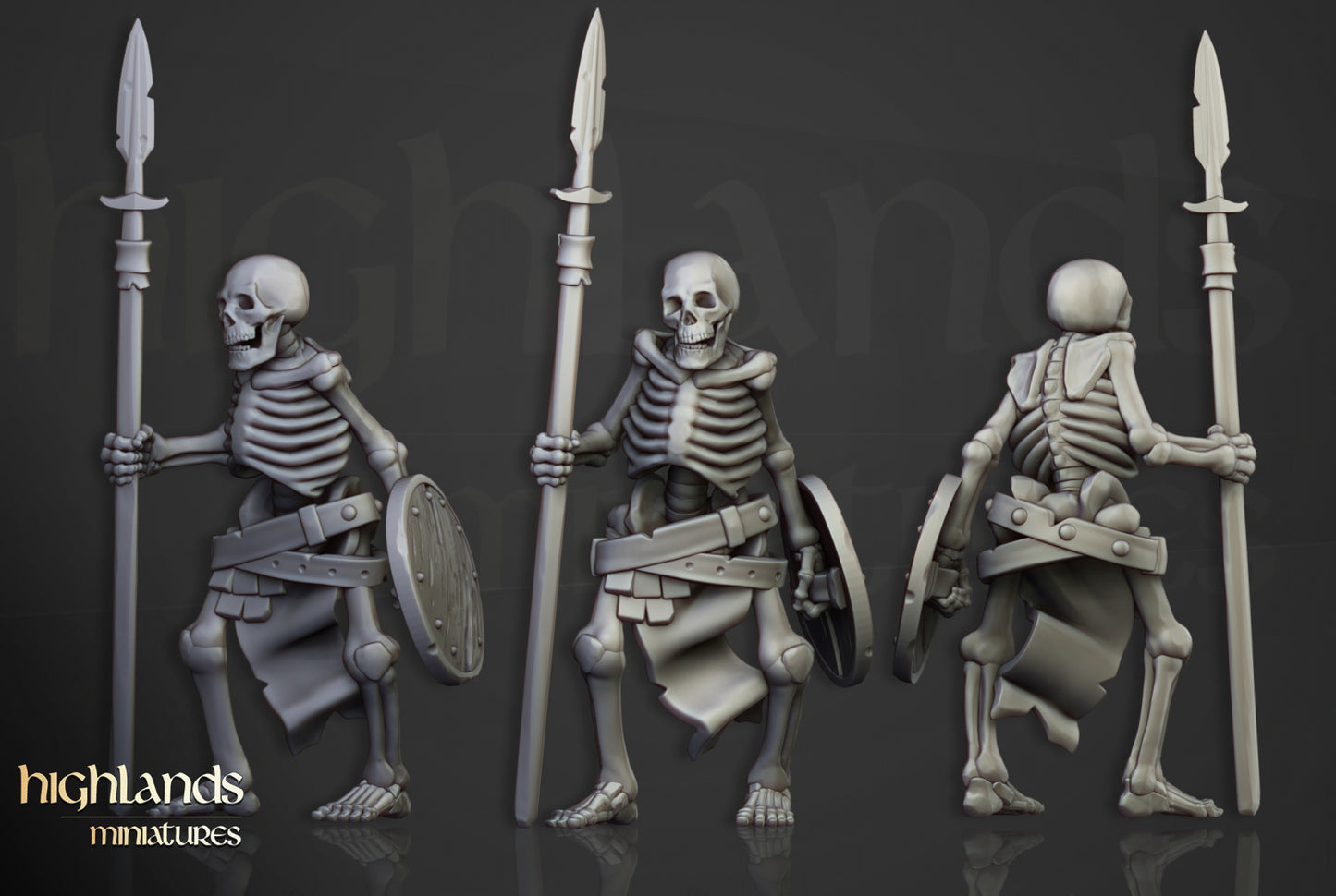 Skeleton Warriors by Highlands Miniatures