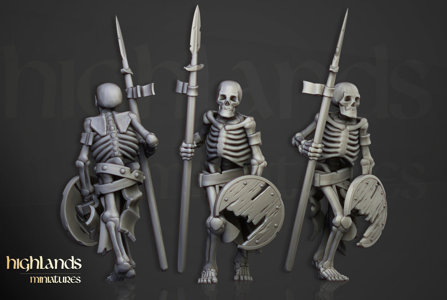 Skeleton Warriors by Highlands Miniatures