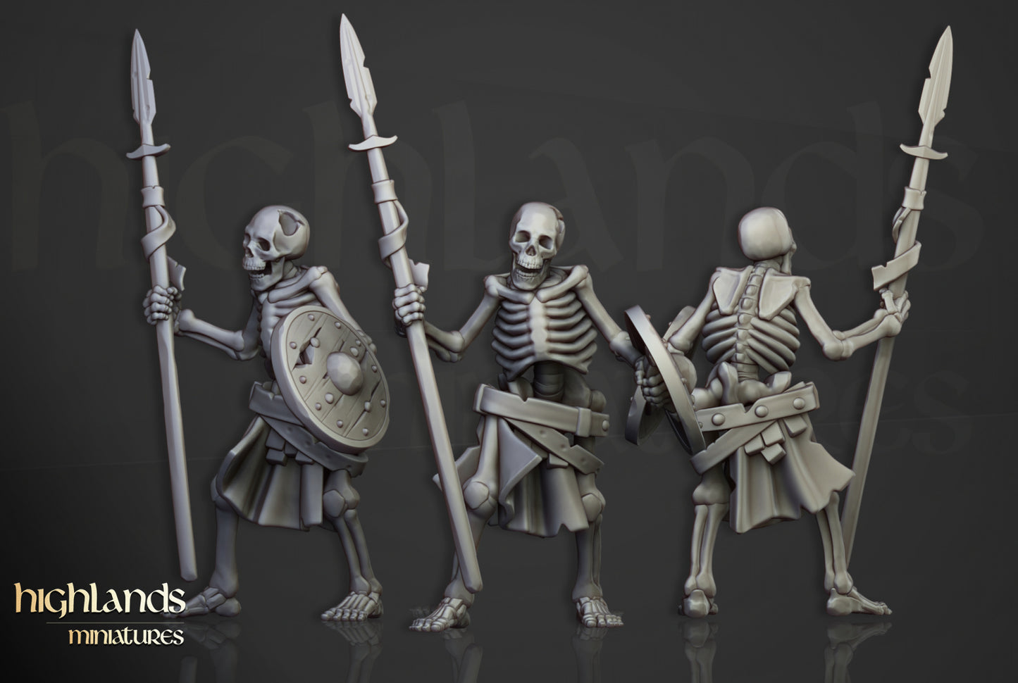 Skeleton Warriors by Highlands Miniatures